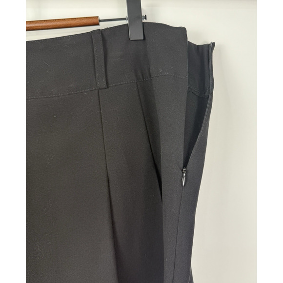 Vintage David‎ Loren Pleated A-Line Skirt Size 14 Black Preppy Academia - Picture 3 of 6